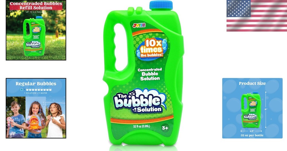 32 oz Concentrated Bubble Solution - Summer Party Essential for Kids