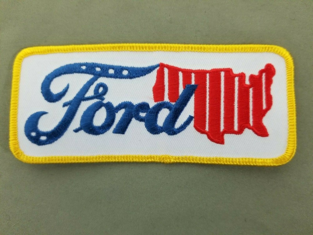 Ford Map Embroidered Iron On Automotive Patch.