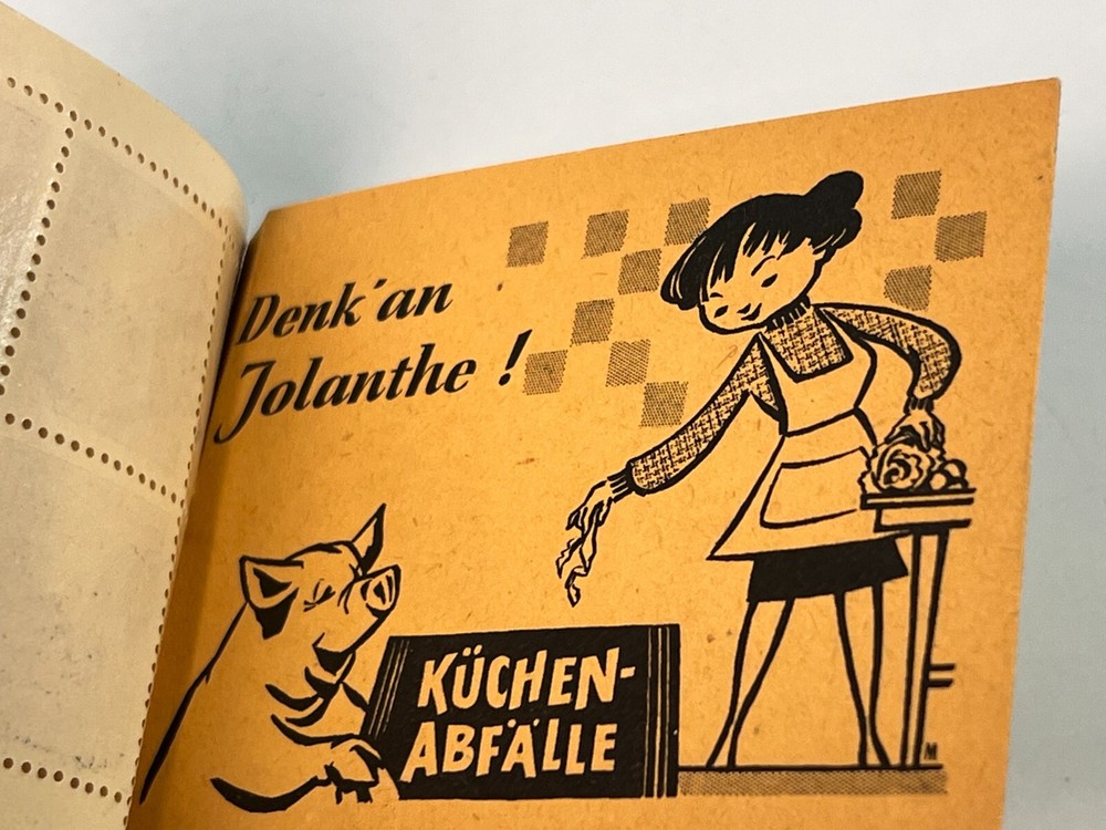 Vintage Deutsche Post Gesamiwert 2-DM complete intact postage booklet.