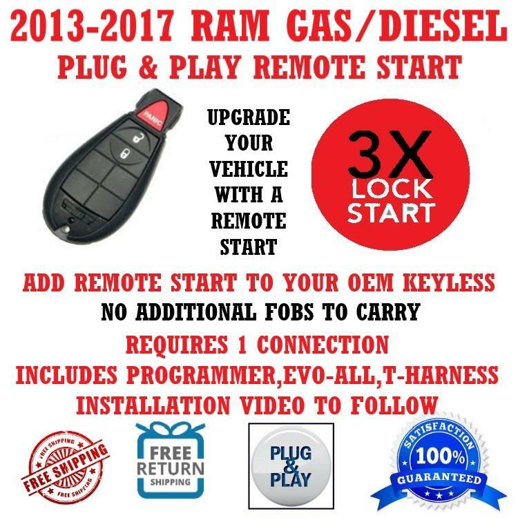 Plug and Play Remote Start for 2015 RAM 2500