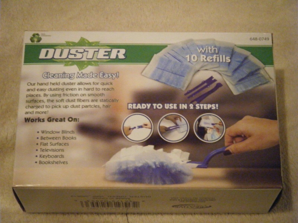 3x Creative Concepts Cleaning Made Easy Handheld Duster with 10 refills