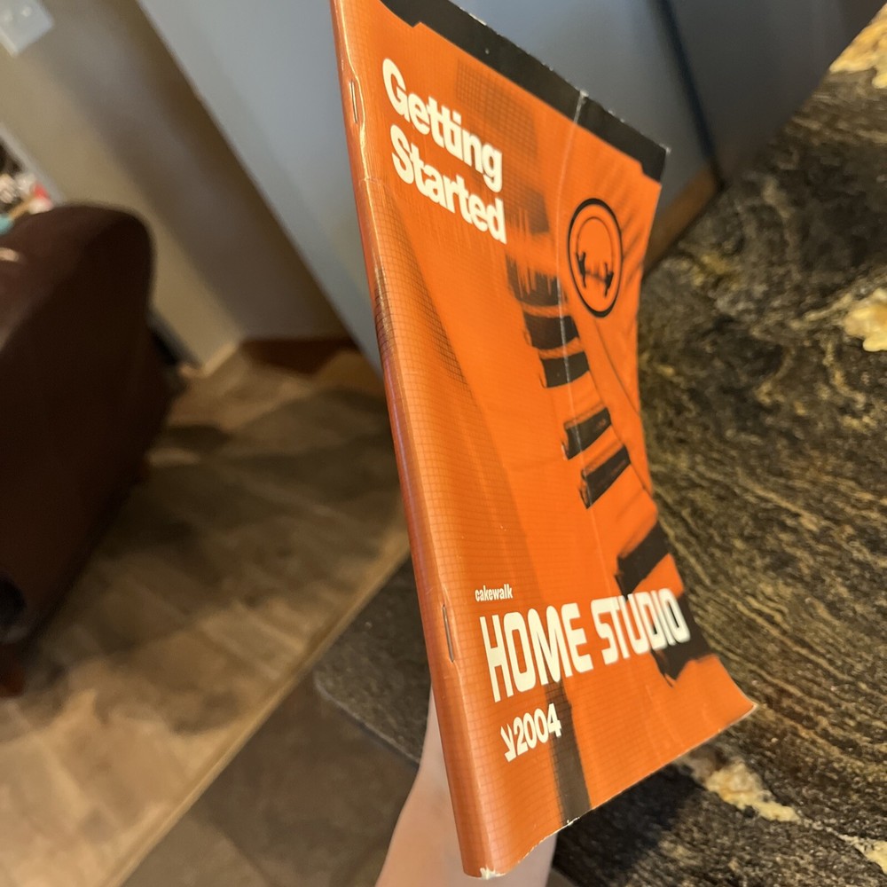 Home Studio Digital Recording Editing Booklet Manual Cakewalk 2004 Computer Edit