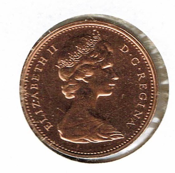 1974 Canada Proof-Like One Cent Elizabeth II Coin!