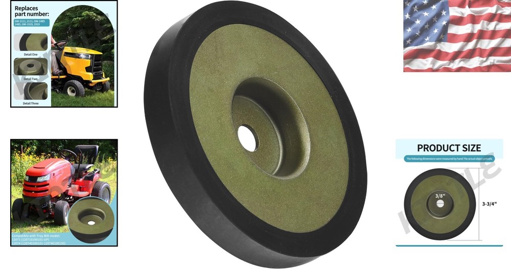 Troybilt Horse Tiller 3.75" Reverse Disc - Lightweight & Durable Rubber Material