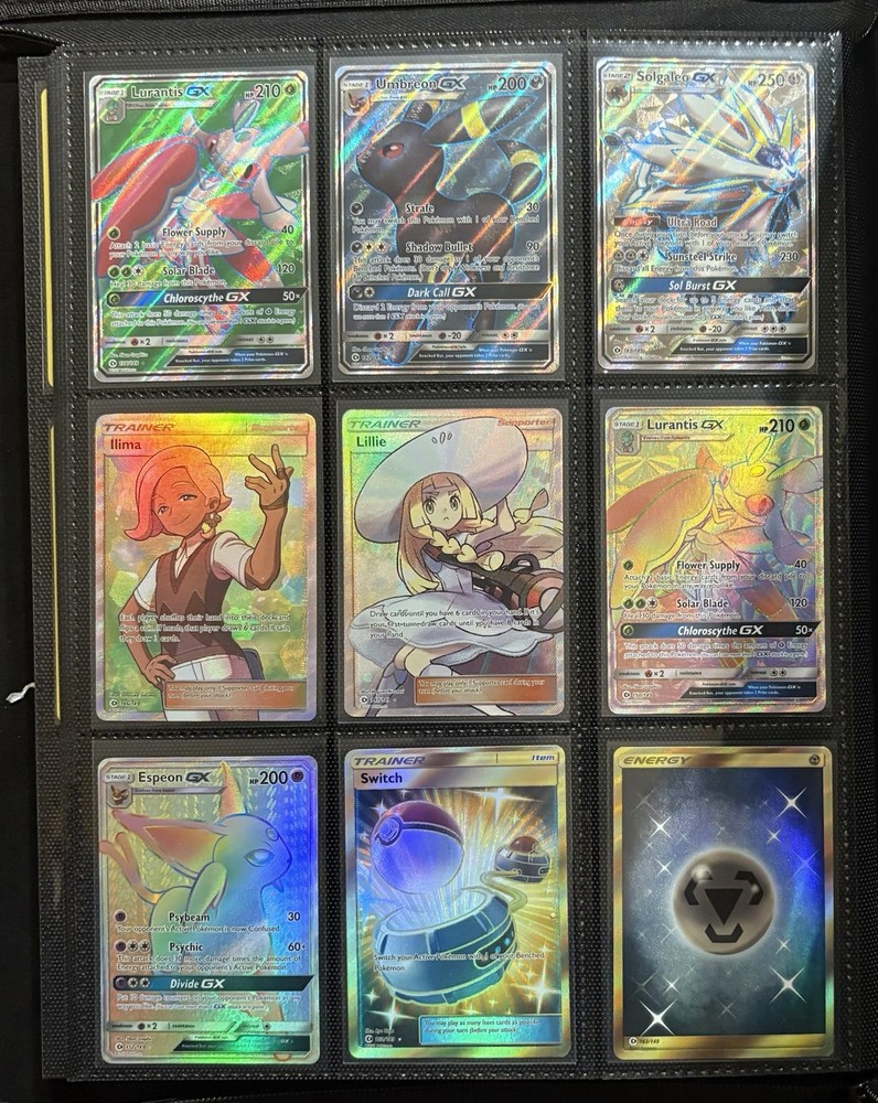 2017 Pokémon Sun & Moon Base Partial Complete Master Set, Binder Included