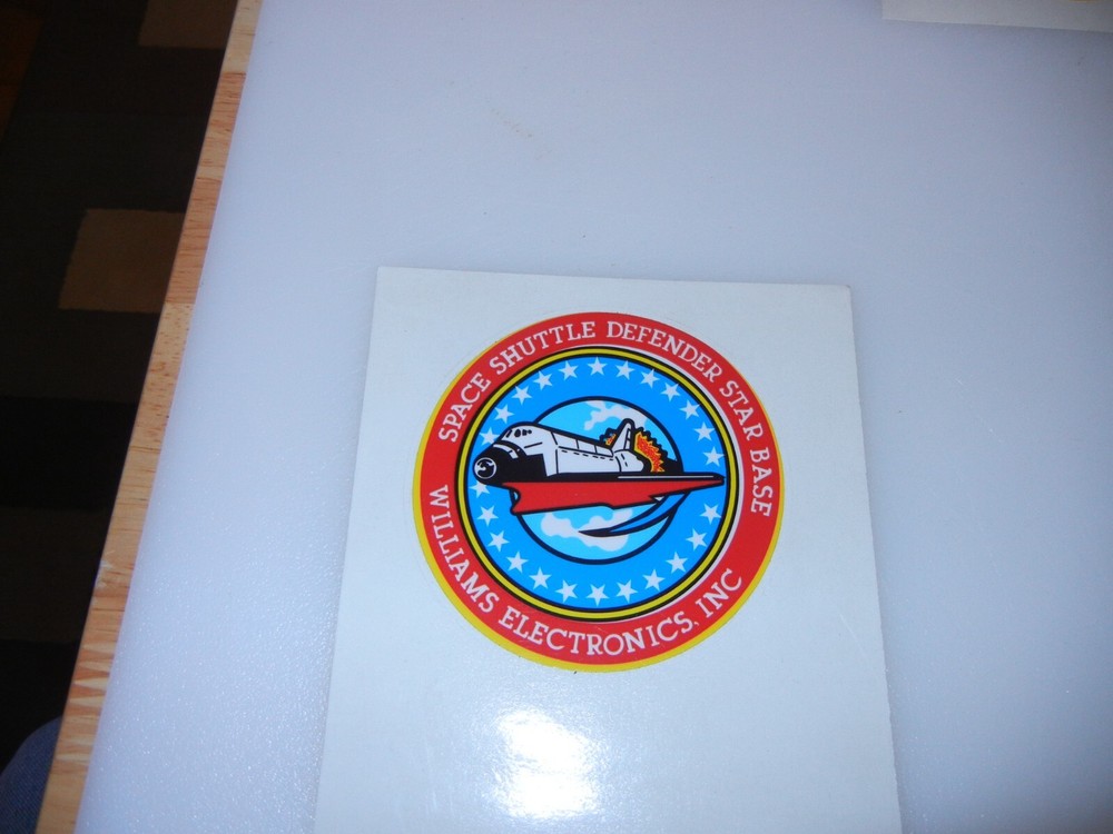 Williams Space Shuttle Pinball Lower Center Playfield Decal - NOS