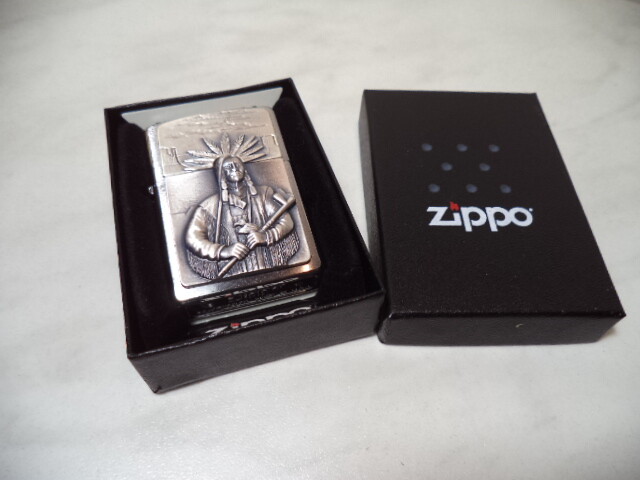 ZIPPO LIGHTER INDIANS SERIES PLATE NEW 1
