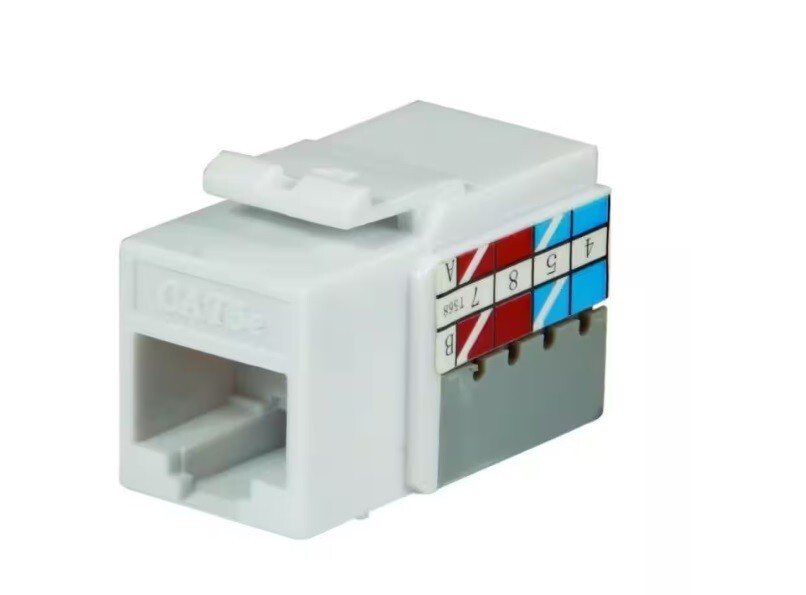 Commercial Electric Category 5e Jack Plastic White (25-Pack)