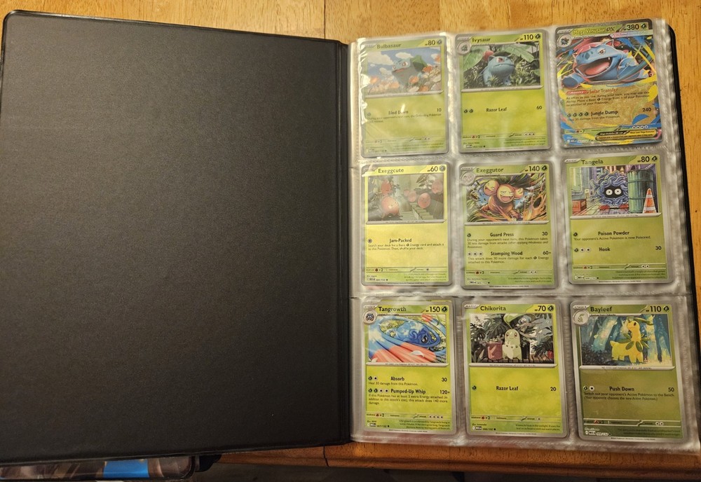 Pokémon Mega Evolution Complete Base 132 Card Set COMPLETED WITH CUSTOM BINDER