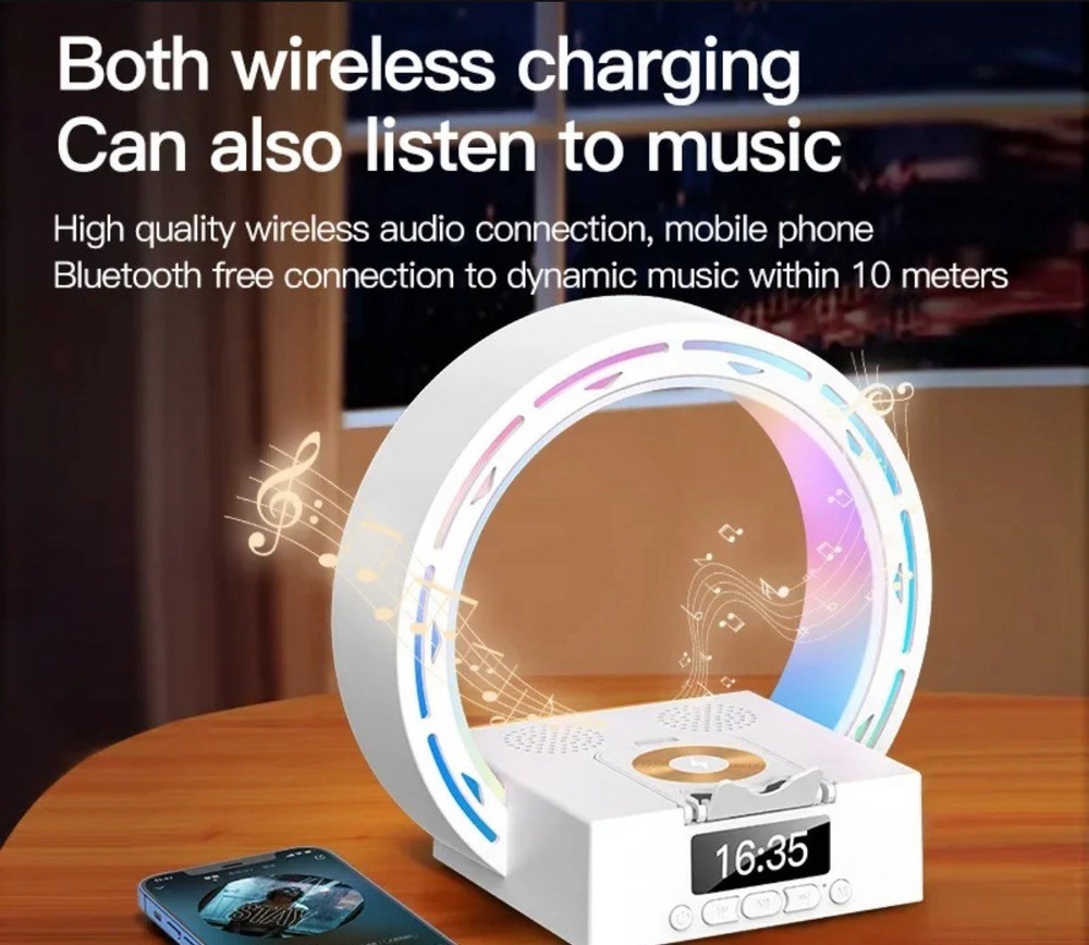 4 In 1 Wireless Bluetooth-compatible Speaker Charging Pad With Other Accessories