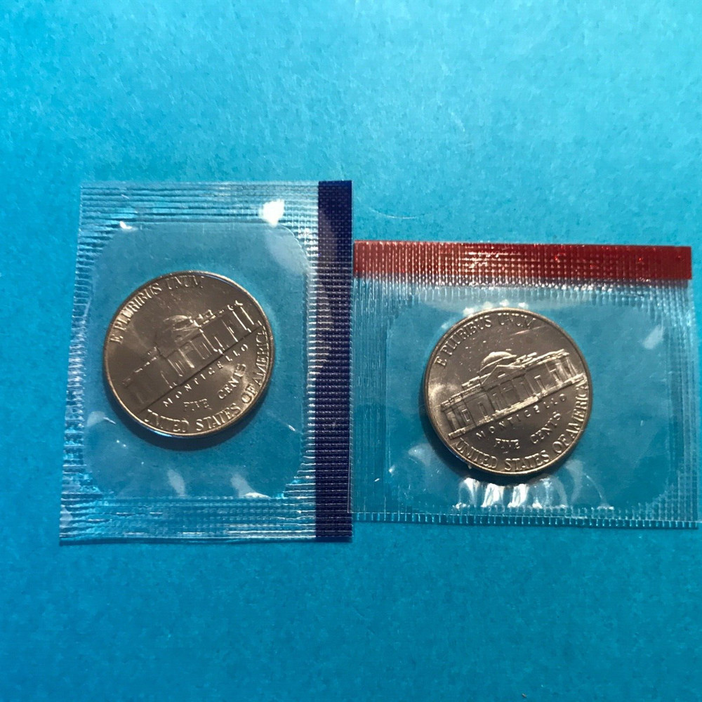 2003 P&D Jefferson Nickels Mint Cello Unc FREE SHIP