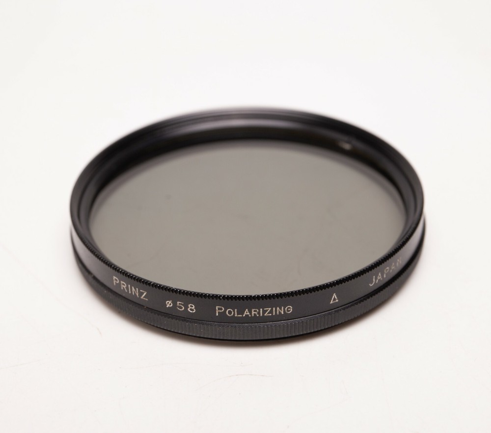 58mm Prinz Linear Polarizing Polarizer Filter w/Case PL