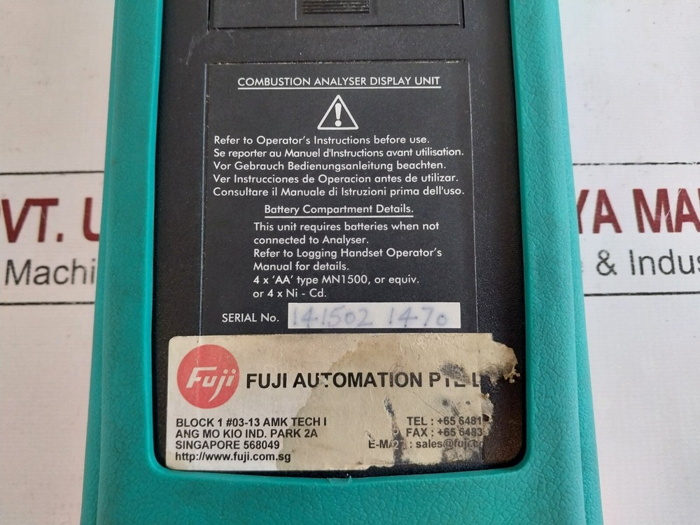 Kane-may quintox combustion analyzer display unit