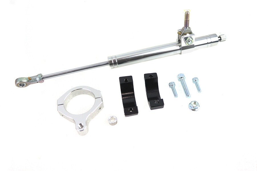 Chrome Fork Steering Damper Kit for Harley Davidson by V-Twin