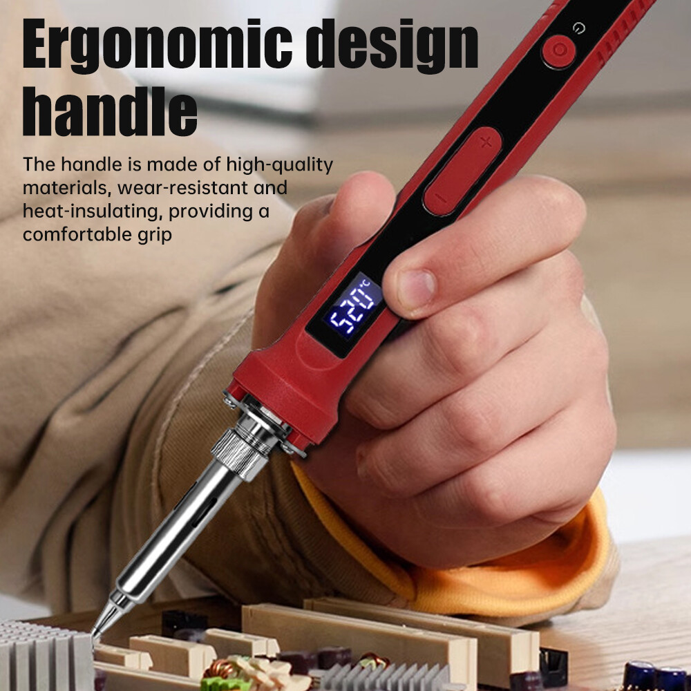 100W Soldering Iron Digital Display Adjustable Temp Inter Heated Welding Irons
