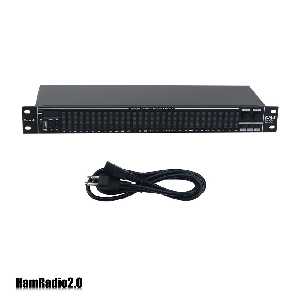 EQ31SUB Digital Equalizer 31-Stage Tuner Stage Performance Audio Processor