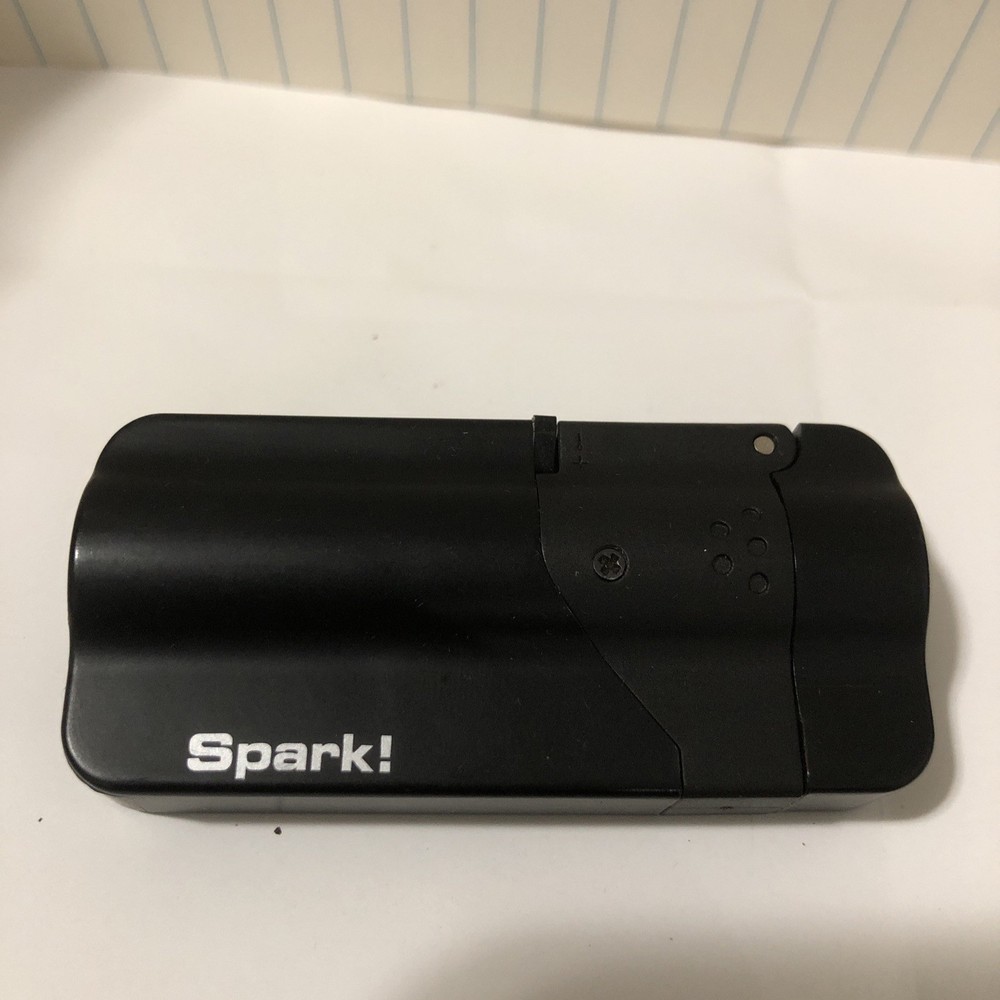 Spark! Double Jet Torch Lighter Cigar Windproof Flame Refillable Black, Plastic