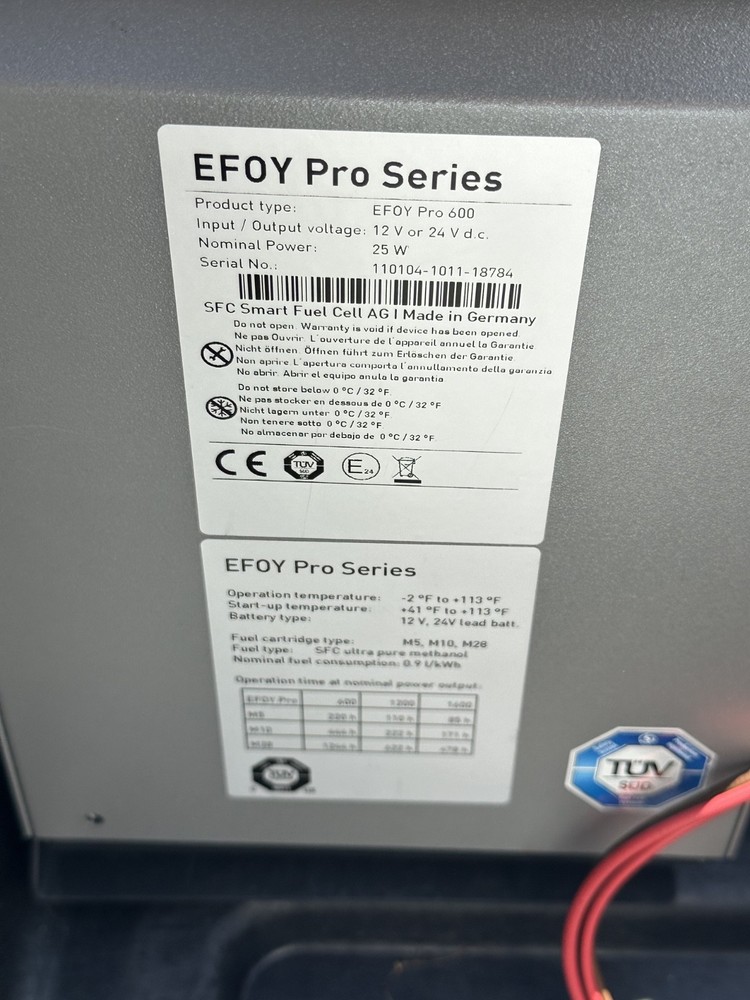 SFC EFOY Pro 600 Methanol Fuel Cell