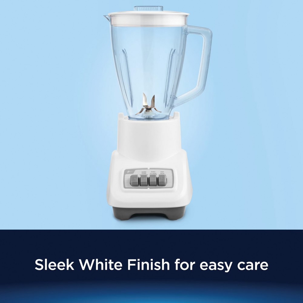 Oster 800 Watt Turbo Blender White Kitchen Food Processor Blender