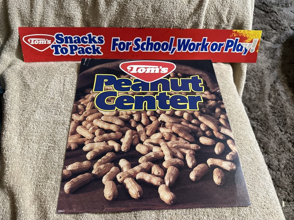 TOMS SNACK PEANUT CRACKER ADVERTISING SIGNS