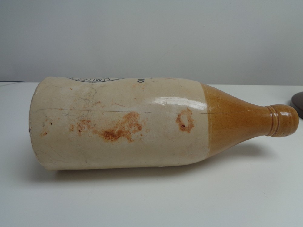An Old MACFARLANE & SONS Stoneware Bottle Weston Super Mare Burnham