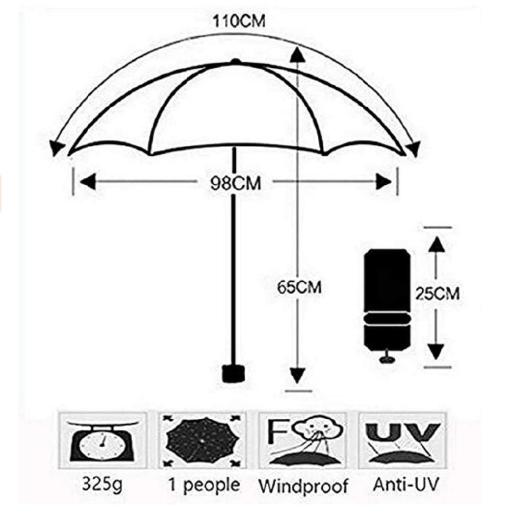 zmgmsmh Travel Foldable compact Umbrellas Sun rain Large, Purple