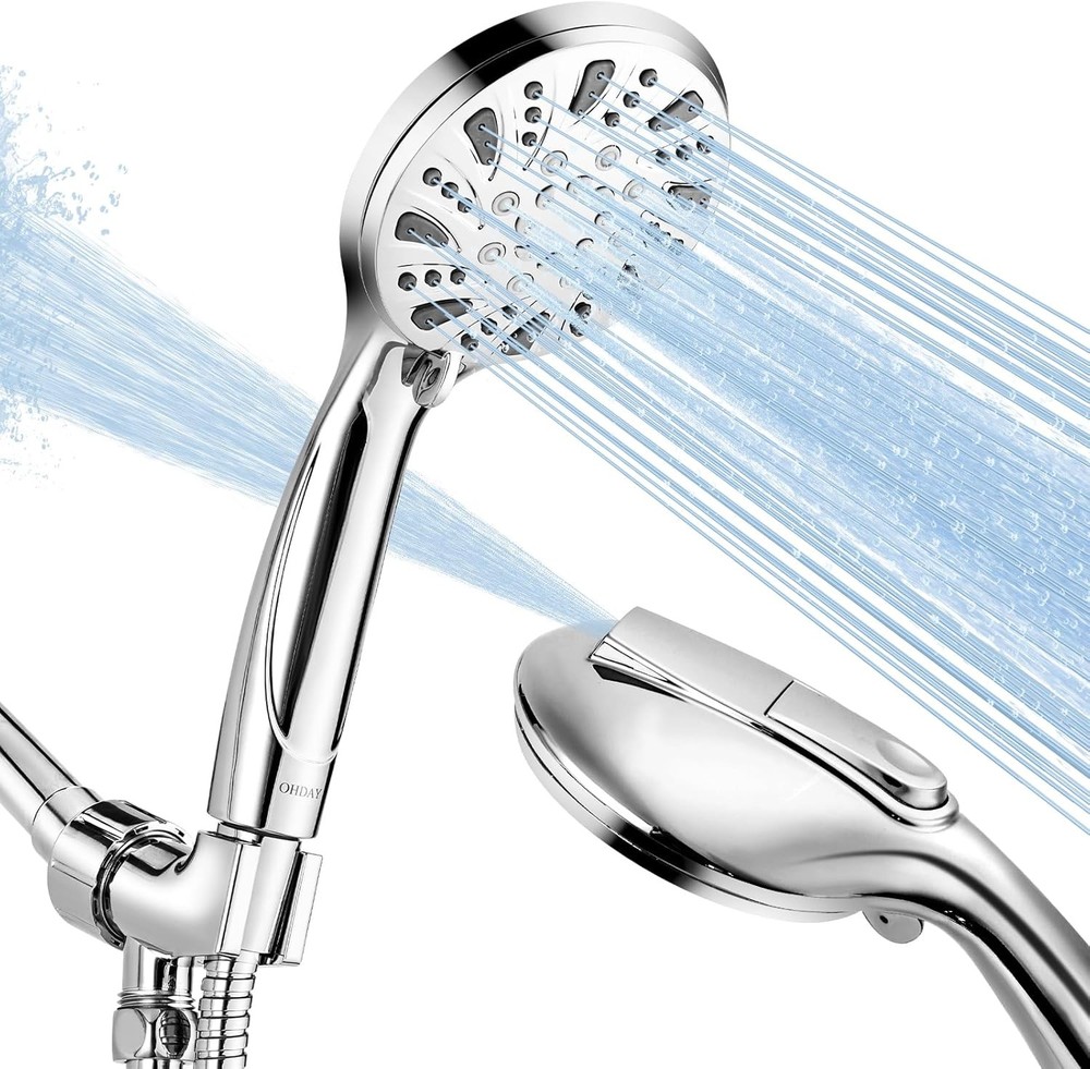 High Prure Shower Head with Handheld - ® 6-Mode Powerful