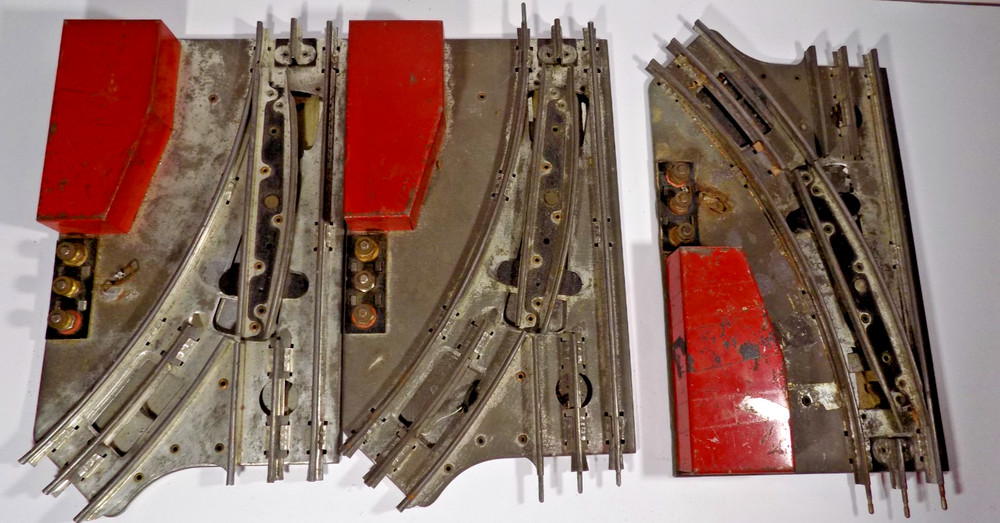 MARX Five Piece SWITCH TRACK & CONTROLLER ** Parts or Repair **