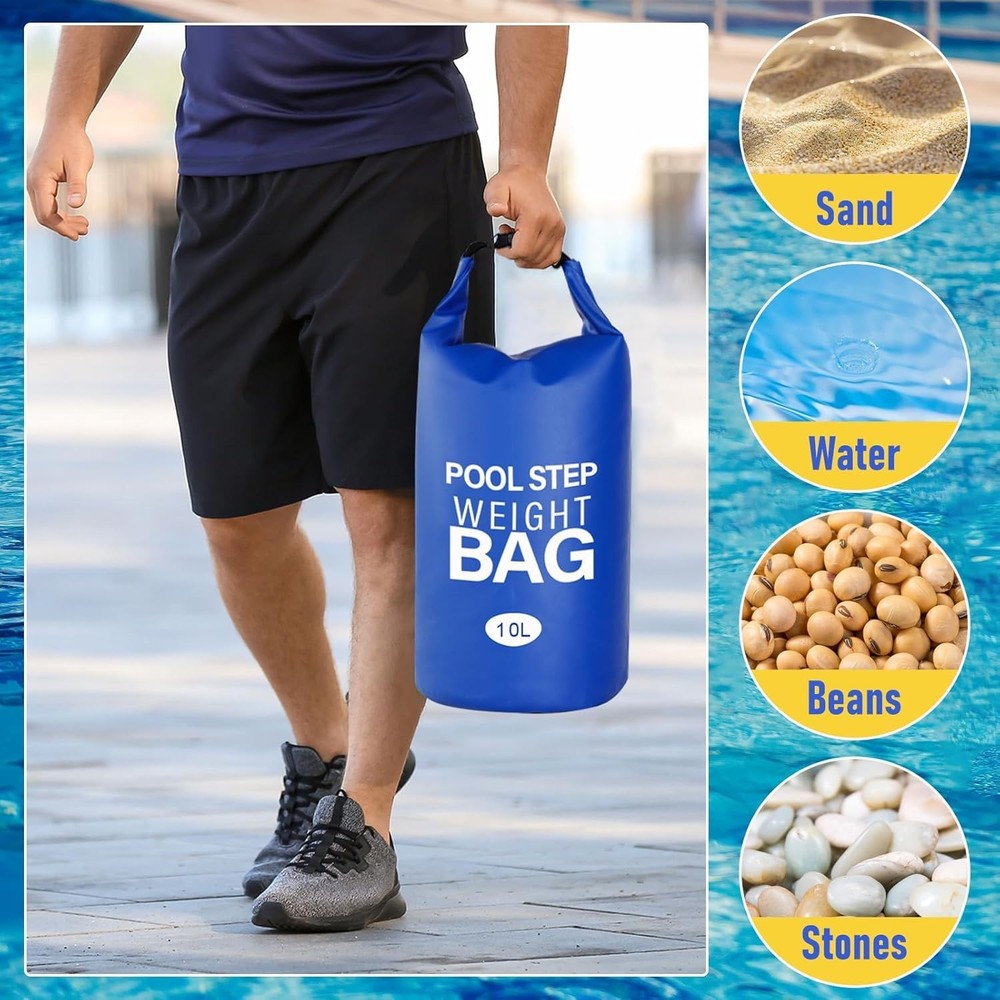 Pool Step Weights Pool Ladder Weights for Above Ground Pools 2 Pack 10L