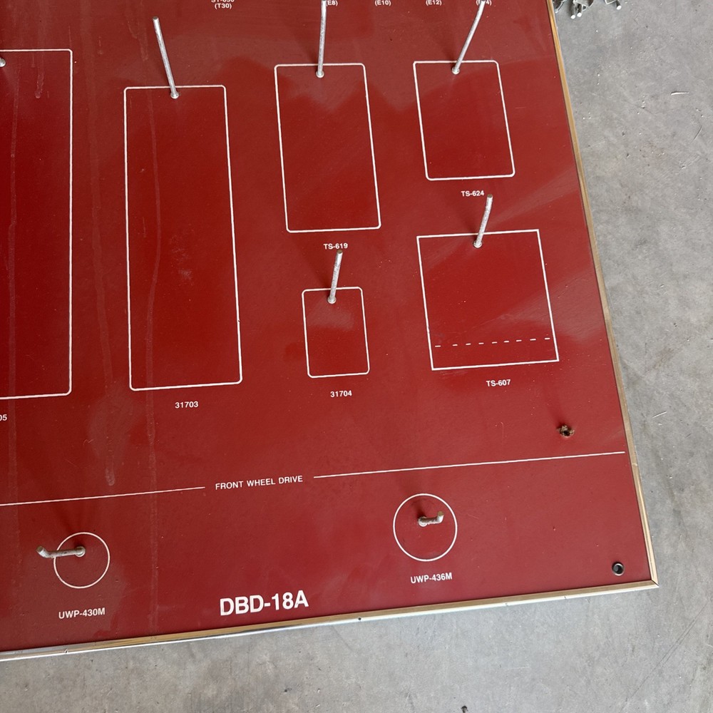 Vintage Black Hawk Hand Tools Display Advertisement Board DBD-18A