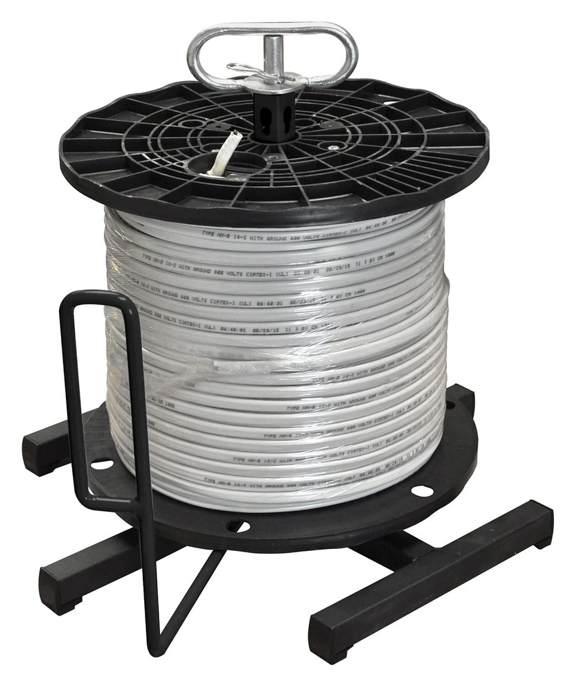 Spool Dispenser Coil Wire Untangler Electrical Romex Spinner Reel MC Unroller ME
