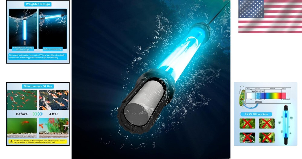 High-Quality 32W UV-C Light for Algae Control in Large Aquatic Environments