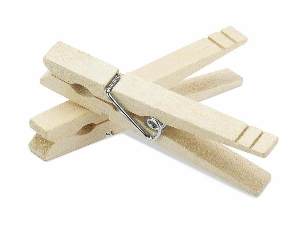 100 PACK--Wooden Clothespin
