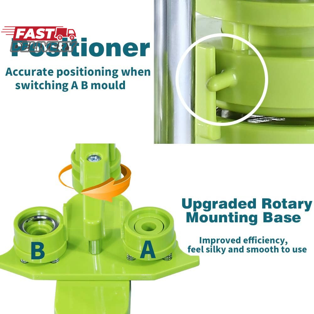 Button Maker Machine, (3Rd Gen) Installation-Free 25Mm(1 In) DIY Pin Button Make