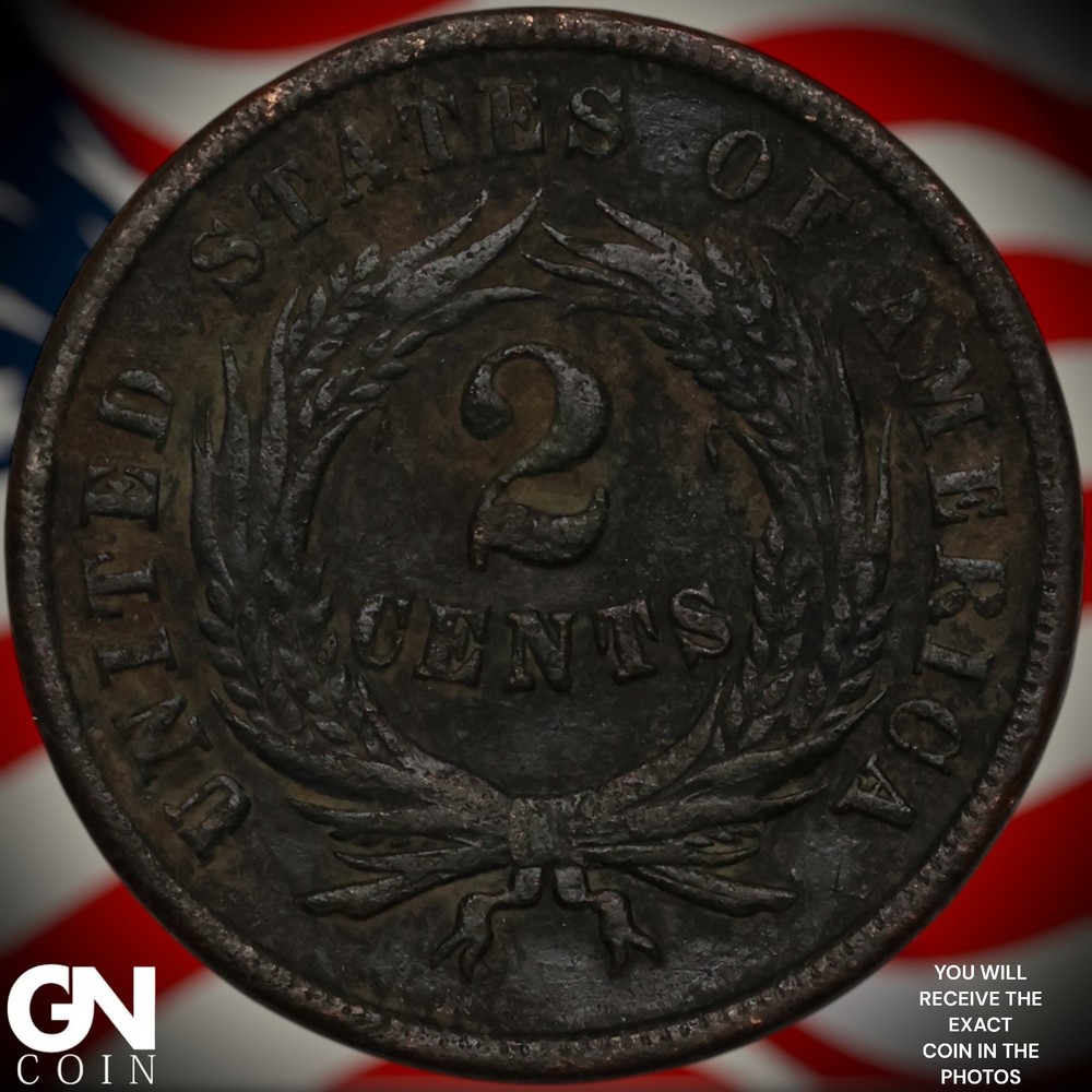 1864 2 Cent Piece A6732