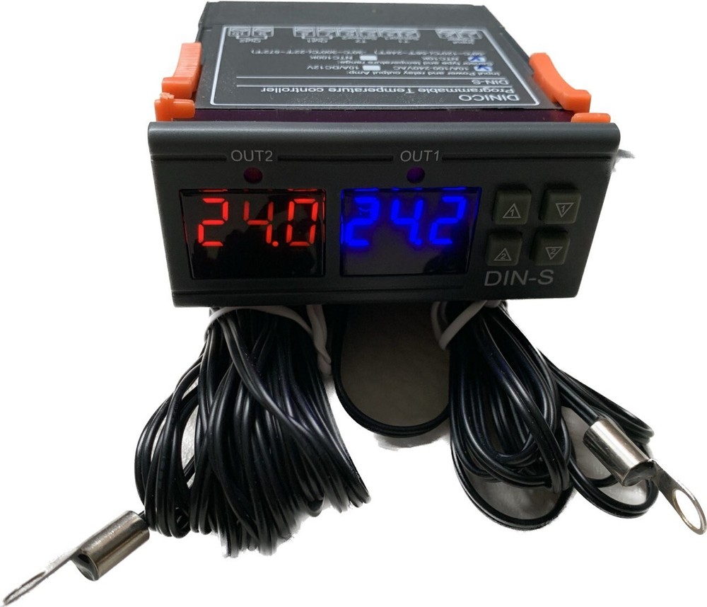 Temperature Controller Thermostat Water Heater Solar Panel Water Pump 2 Sensors