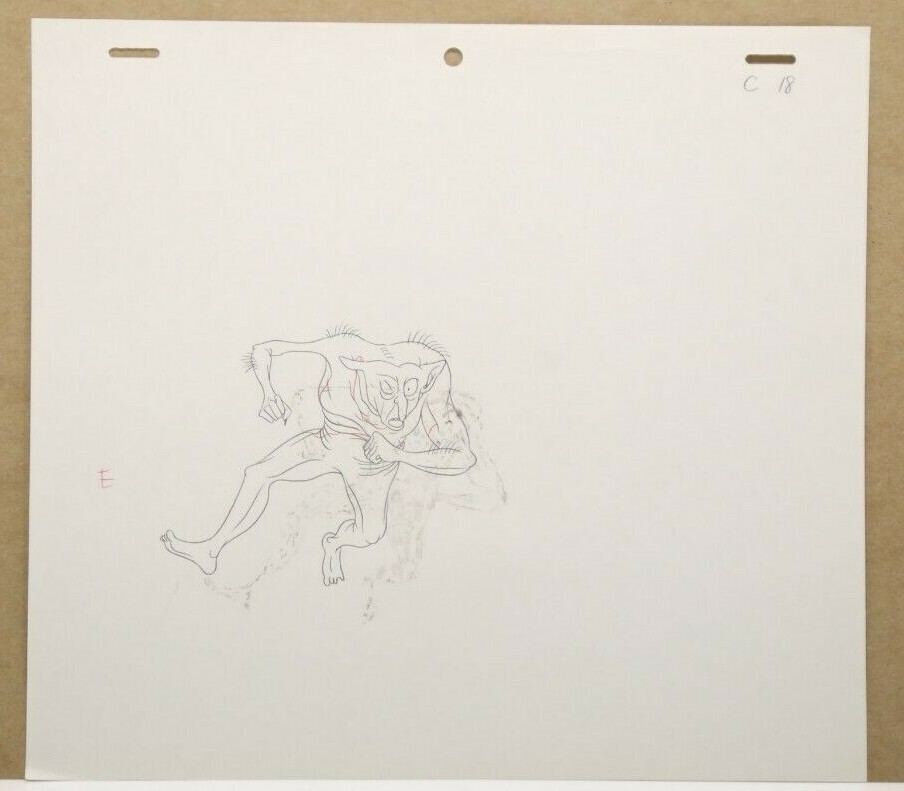 GhostBusters Original Production Drawing And Cel 71-33 Used Cond.