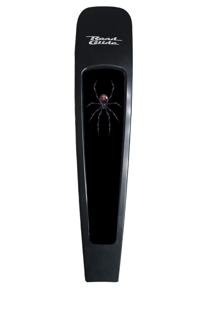 Black Widow Spider Web Dash Panel Insert. 21+ Street Glide & 21+ Road Glide.