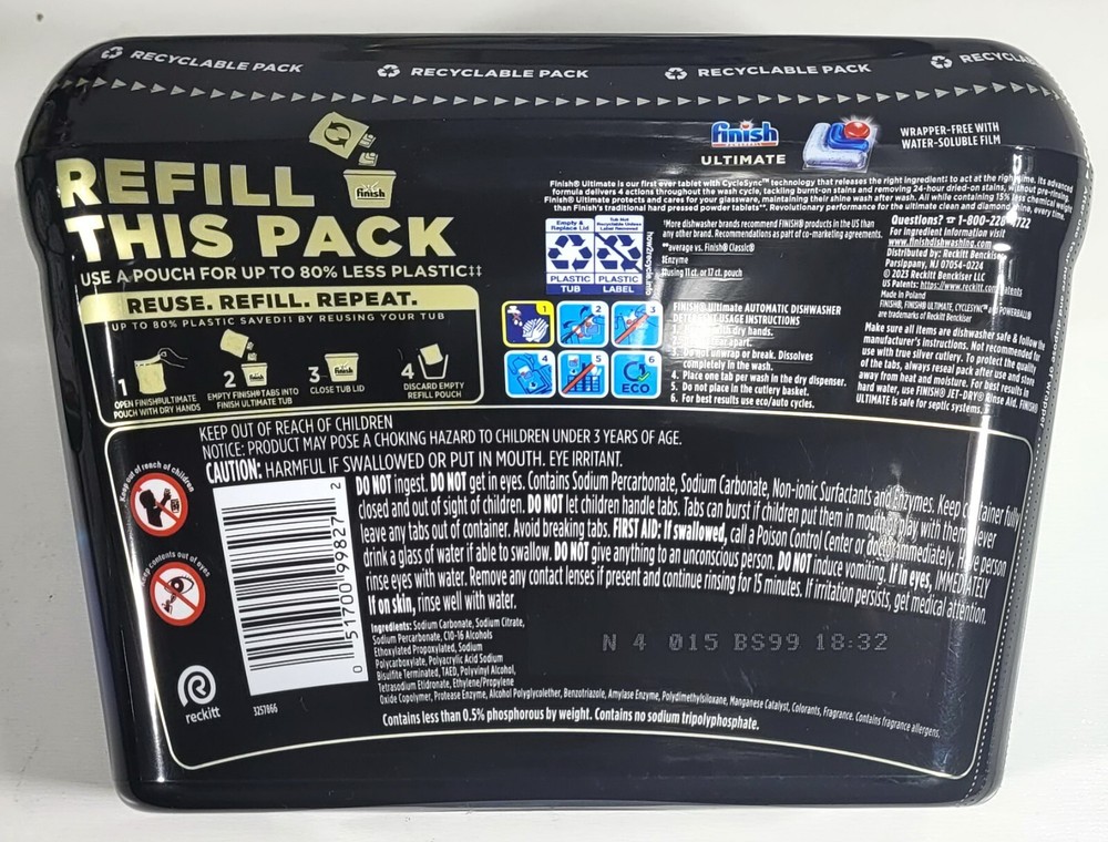 2 pack - Finish Ultimate Dishwasher Detergent Tabs - 28 Ct Each