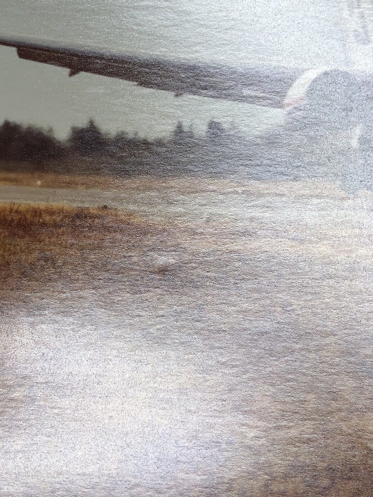 Vintage LARGE PHOTO - Boeing 767 On Runway