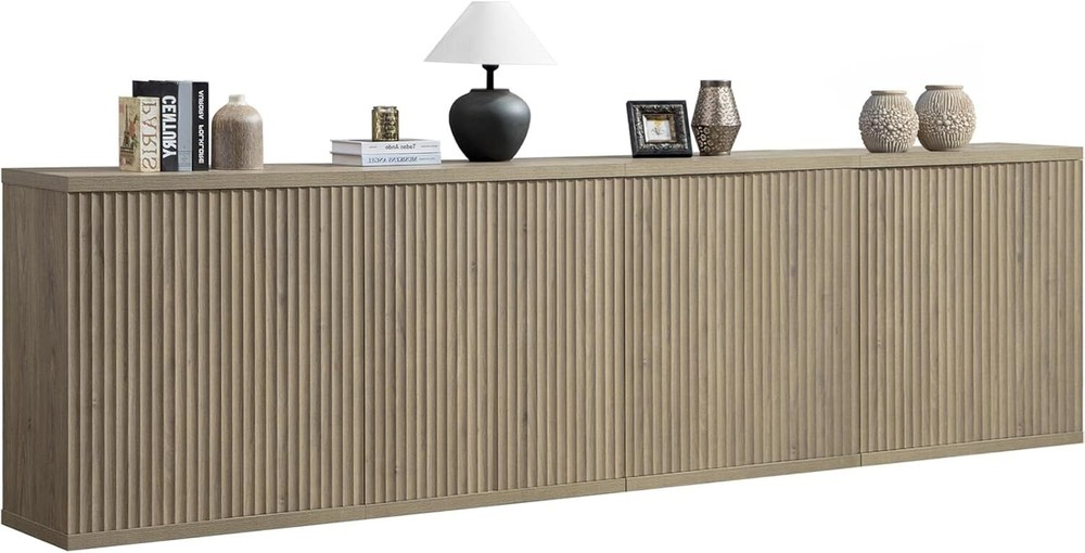 Buffet Cabinet with Storage Accent Sideboard Modern Credenza with Doors & shelf