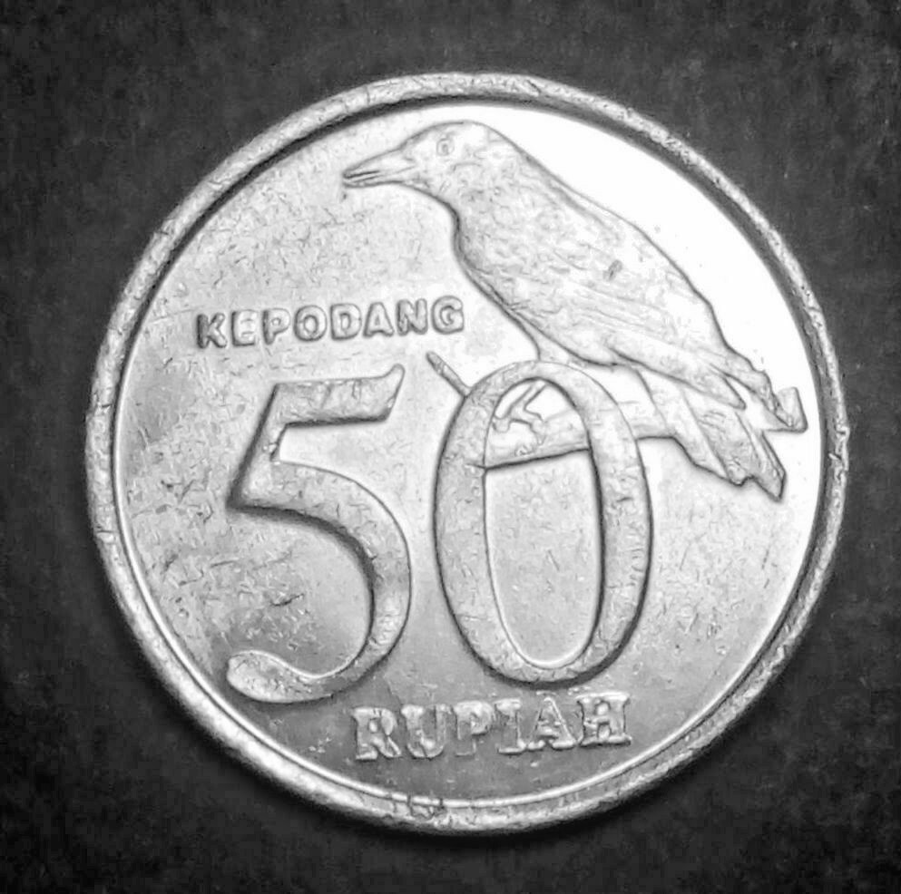 Indonesia 50 rupiah 2002 KM# 60