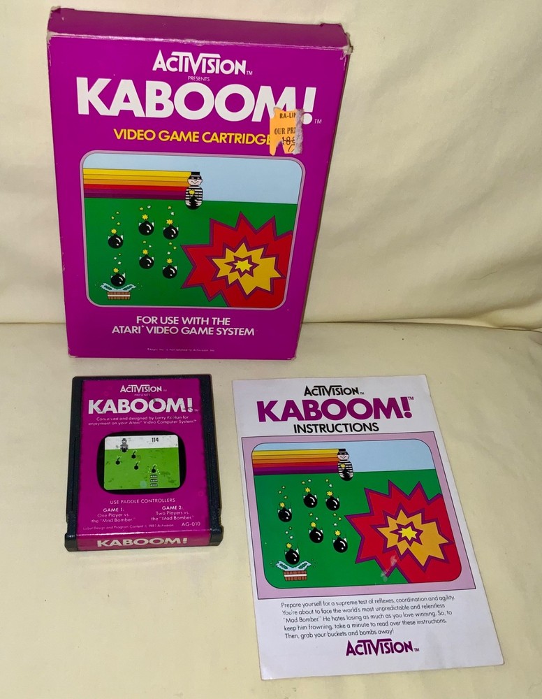ATARI 2600 Activision Kaboom! (AG-010) - 1981 - Tested - See Description