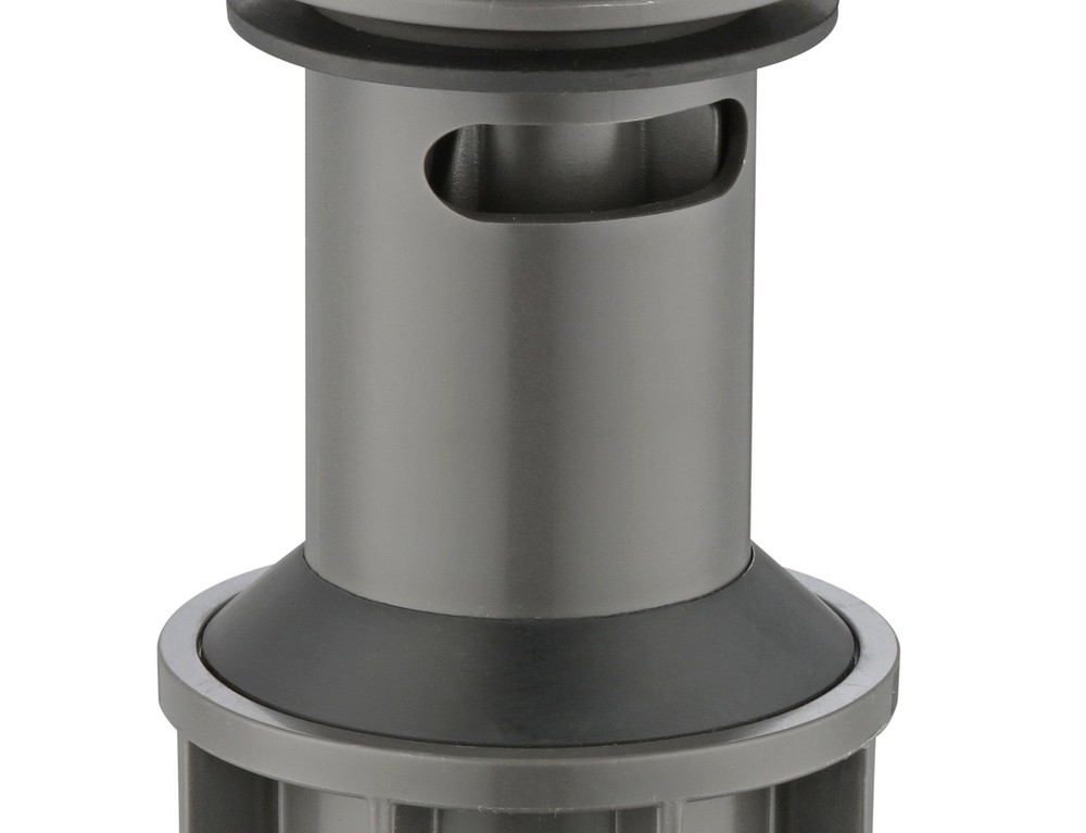 Mainstays Satin Nickel Push Pop-Up Drain Overflow