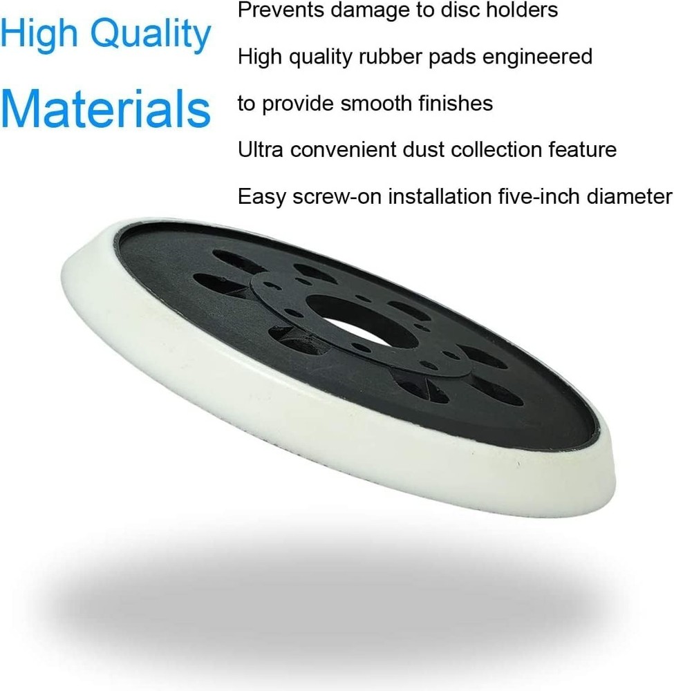 2 Pack 5 Inch 8 Hole Hook & Loop Replacement Sander Pad for 5" Bosch ROS20VS, RO