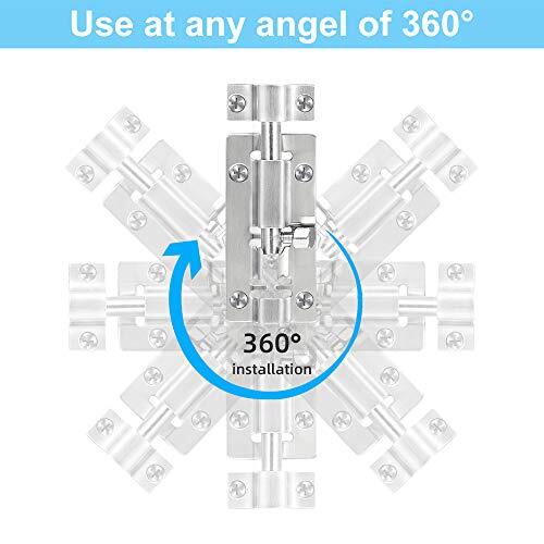 2 Pack Barrel Bolt Latch, Slide Bolt Latch 3 Inches Slide Latch Lock,
