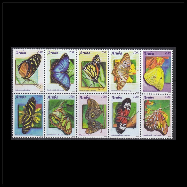 Aruba Issue 2010 (500-509) Butterflies
