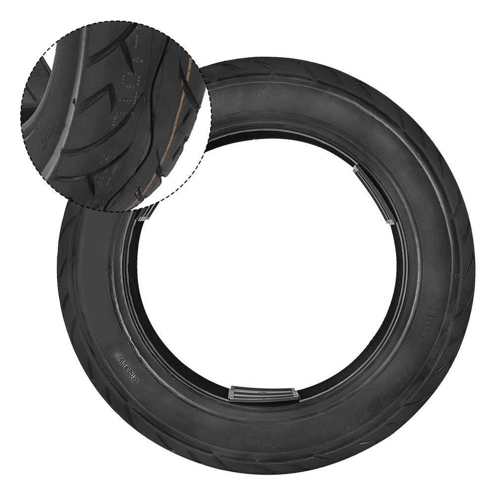 Aggressive Tread Pattern Tough Non Slip Tires Sized at Three Point Ten