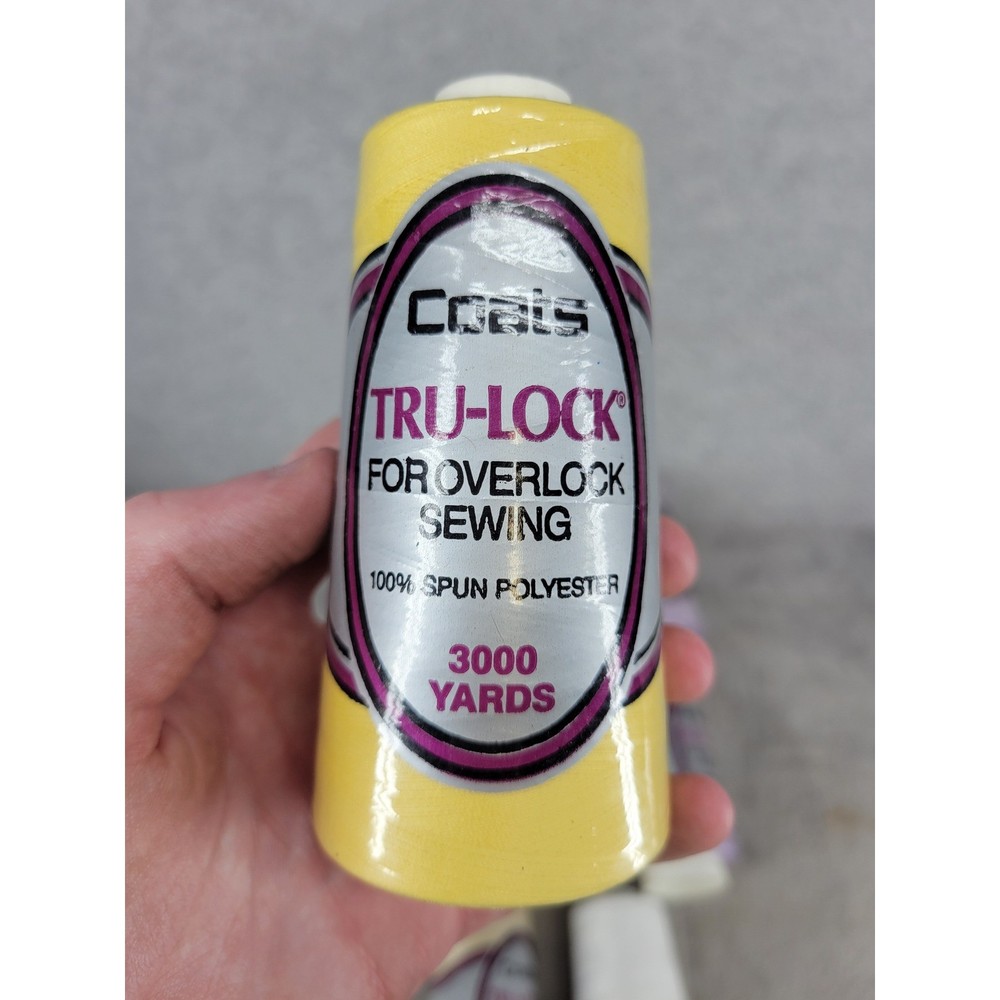 8 Cones Coats Talon Overlock Serger Thread 3000 Yds Each Spun Polyester Multi