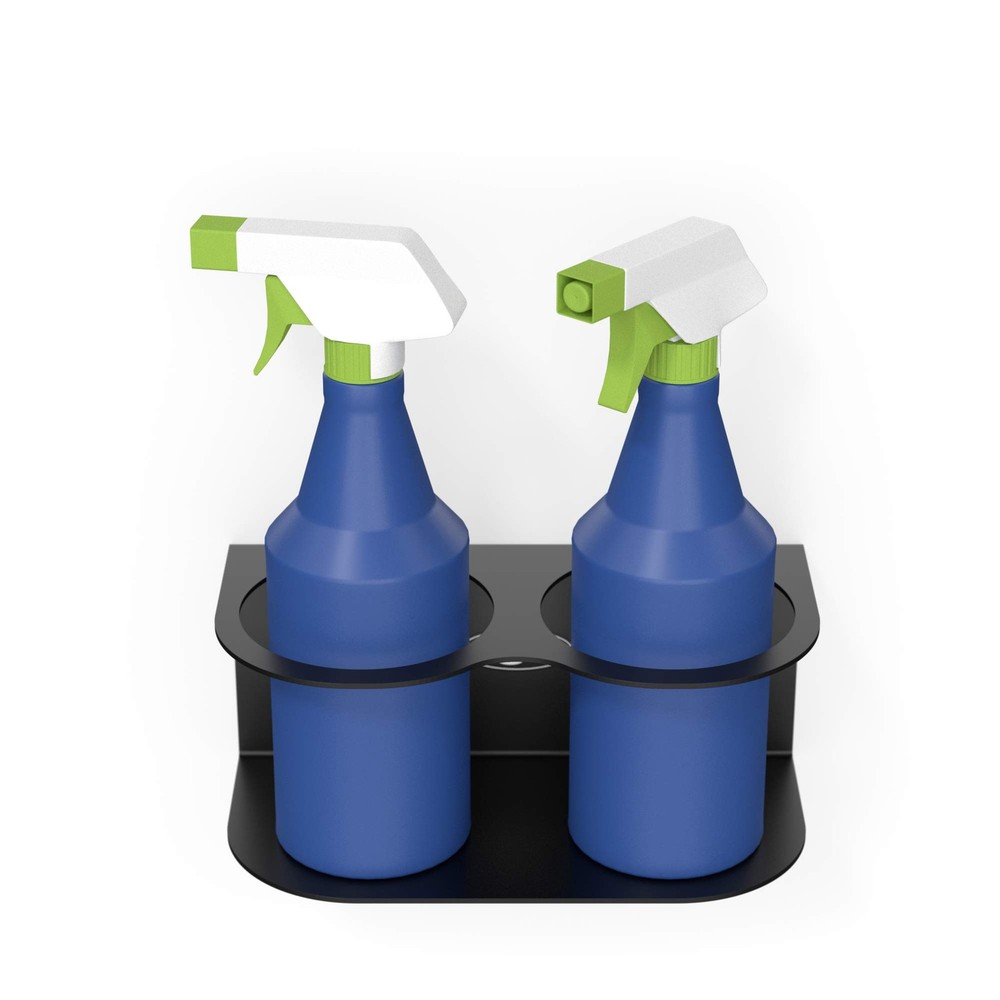 2 All-Purpose Spray Bottle Holder | Easy Install Wall Mount Hardware Included...